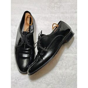 Mens Vero Cuoio Derby Lace up Leather Dress Shoes Size 9.5 D Made Italy